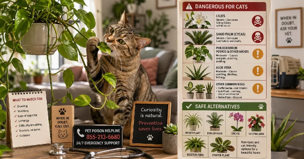 The Hidden Threat: Indoor Plants That Are Toxic to Cats Hiding in Plain Sight