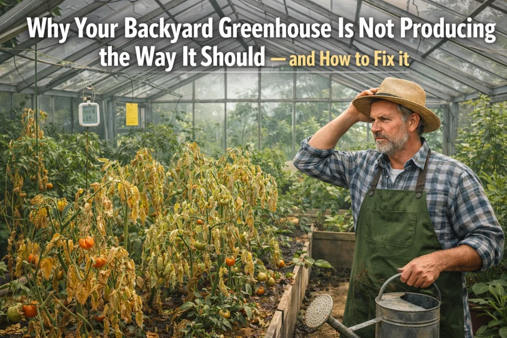 Why Your Backyard Greenhouse Is Not Producing the Way It Should — and How to Fix It